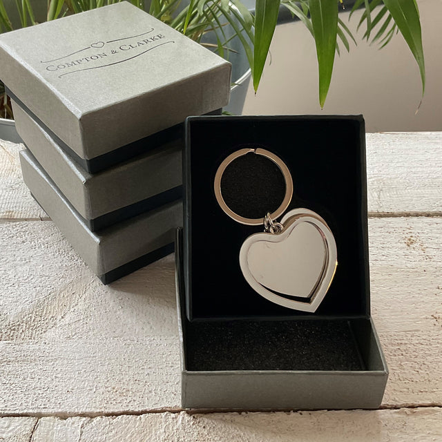 C&C Double Heart Boxed Keyring