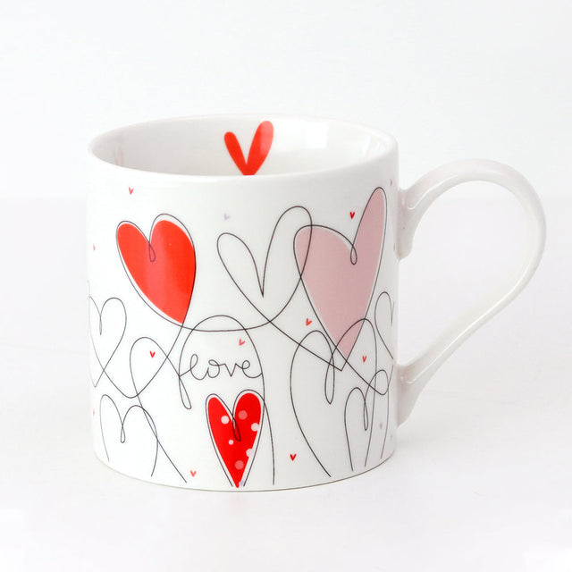 Belly Button Giftware Heart Boxed Mug