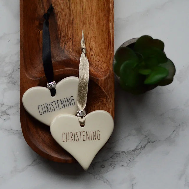 Christening Ceramic Heart