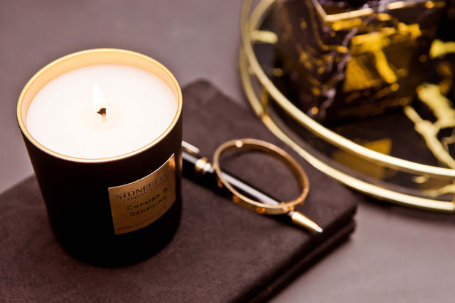 Stoneglow Luna - Copaiba & Samphire Glass Candle
