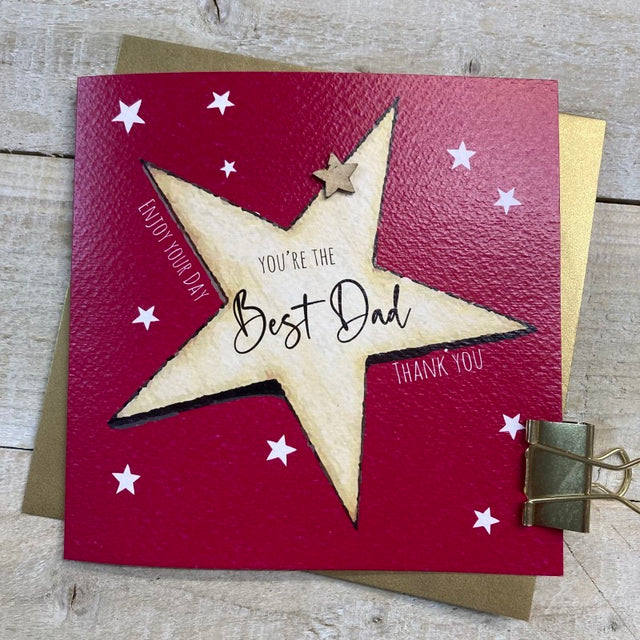 Best Dad Card - Stars