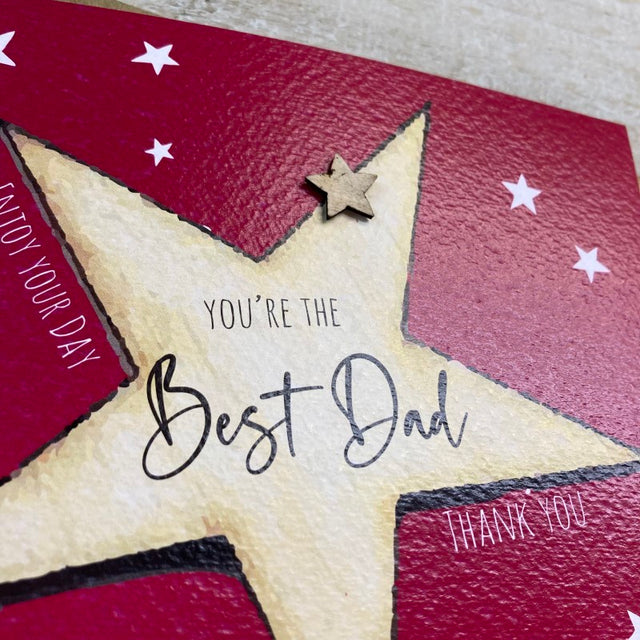 Best Dad Card - Stars