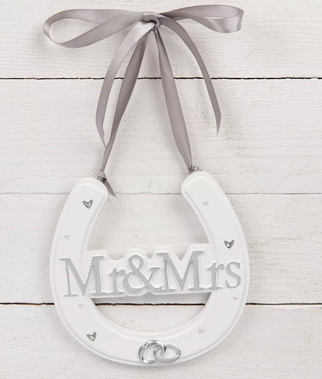 Mr & Mrs Wedding Horseshoe