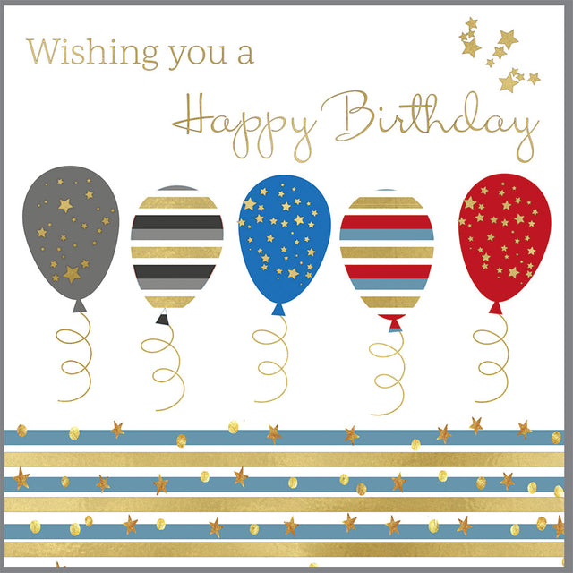Rush Happy Birthday Balloon Card