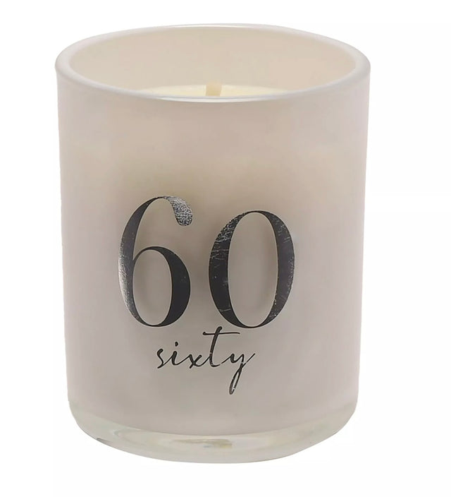60th Birthday Champagne Candle
