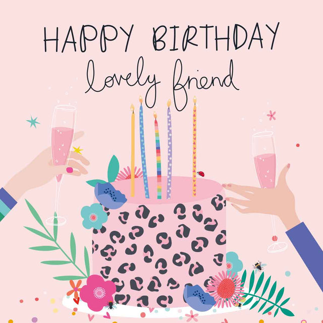 Happy Birthday Lovely Friend - Cake