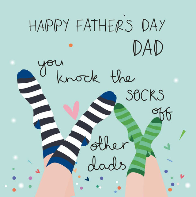Fathers Day Card - Knock Socks Off