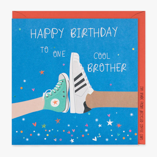 Brother Birthday Card - Trainers