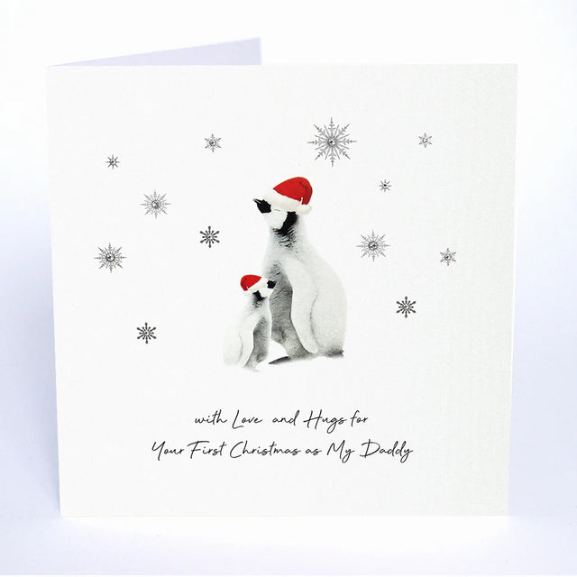 Daddy First Christmas Card