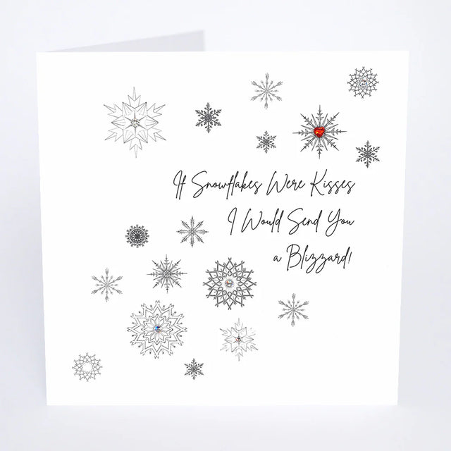 If Snowflakes Were Kisses Christmas Card