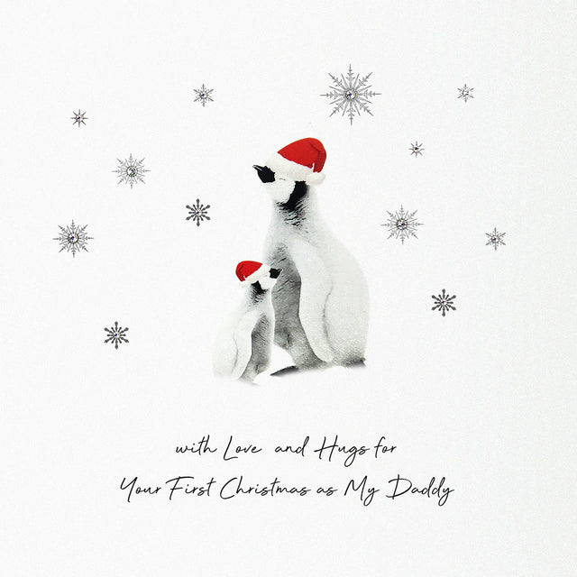 Daddy First Christmas Card