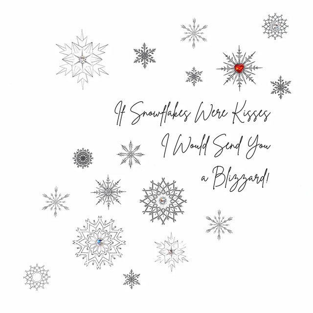 If Snowflakes Were Kisses Christmas Card