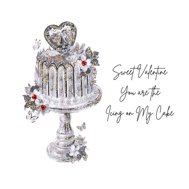 Sweet Valentine Icing On Cake Card