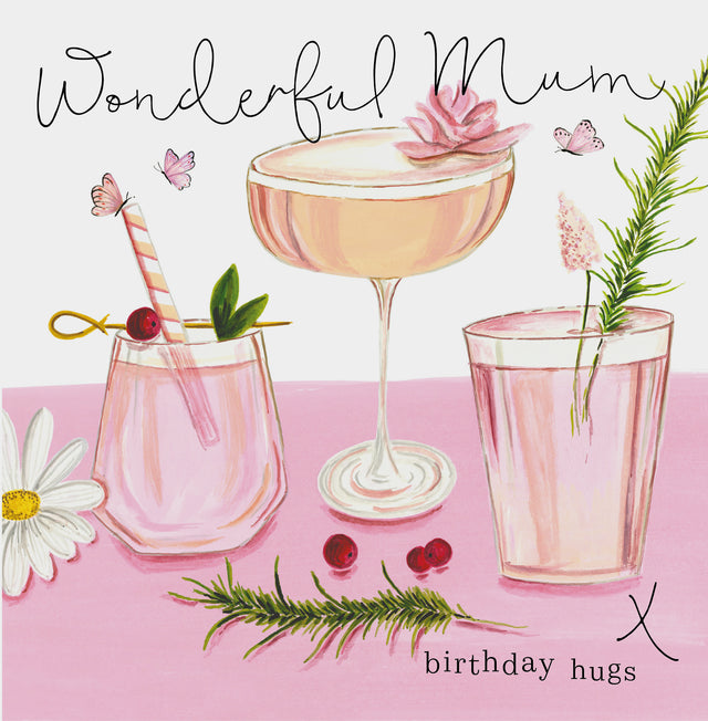 Wonderful Mum, Birthday Hugs Card