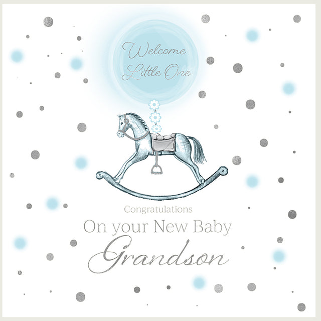 Rush New Baby Grandson Card