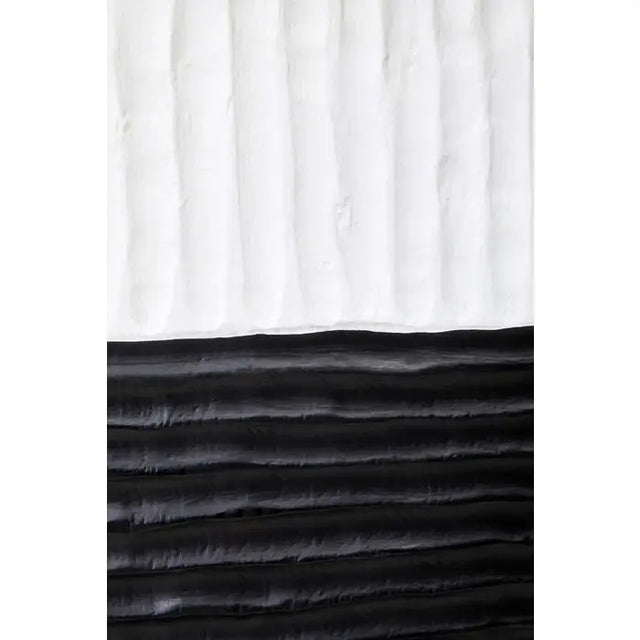 Black & White Rustic Circular Sculpture