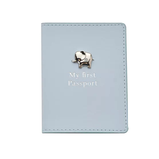 My First Passport Holder and Luggage Tag - Blue