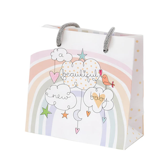 Belly Button Giftware New Baby Rainbow Gift Bag Small