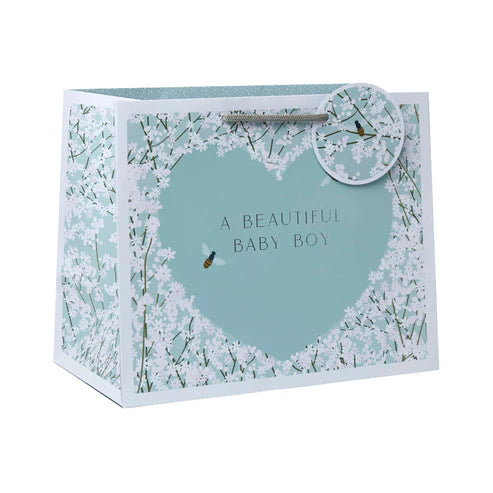 Gypsum Heart Blue Gift Bag - Tote