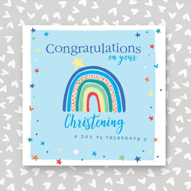 Molly Mae Christening Boy Card