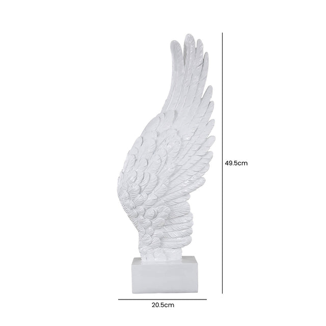 White Right Angel Wing 49cm
