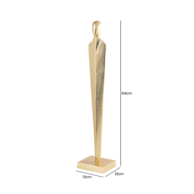 Gold Metal Figurine Sculpture 64cm