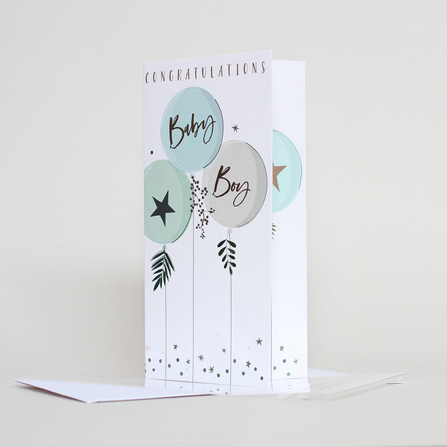 Baby Boy Money Wallet - Balloons