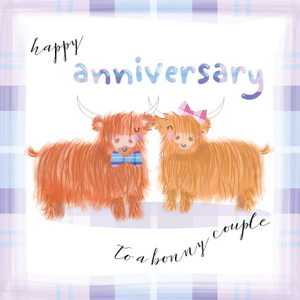 Happy Anniversary to A Bonny Couple Card