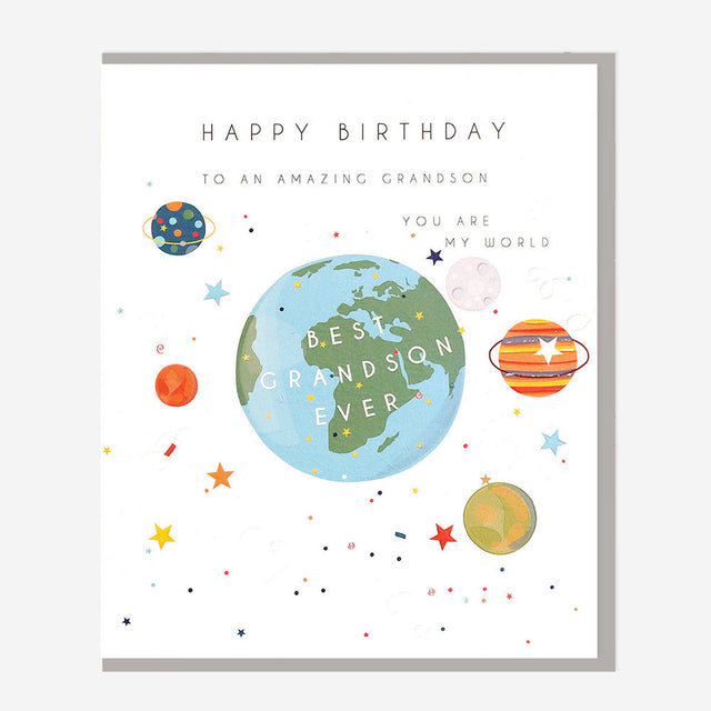 Belly Button Giftware Grandson Birthday Card