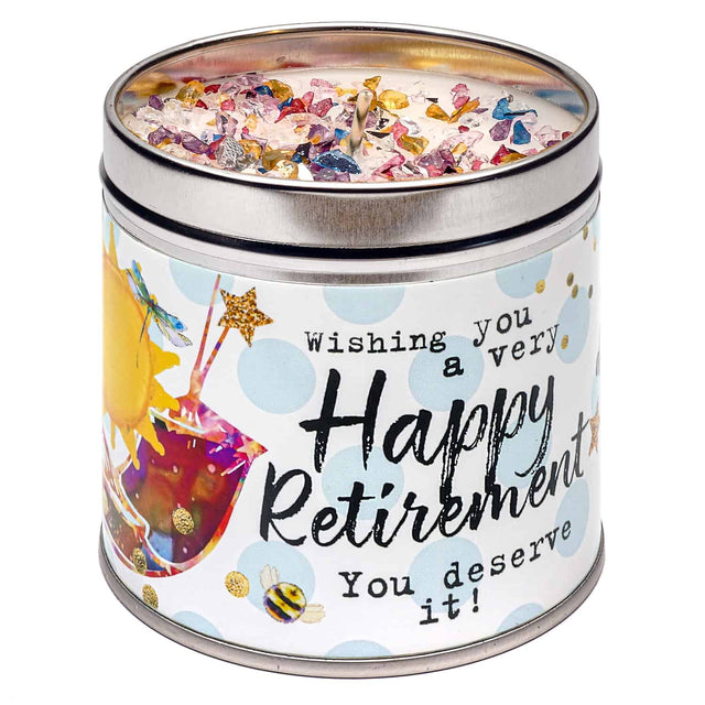 Just Because Happy Retirement Candle