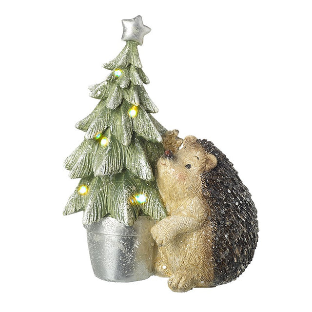 Hedgehog With LED Tree