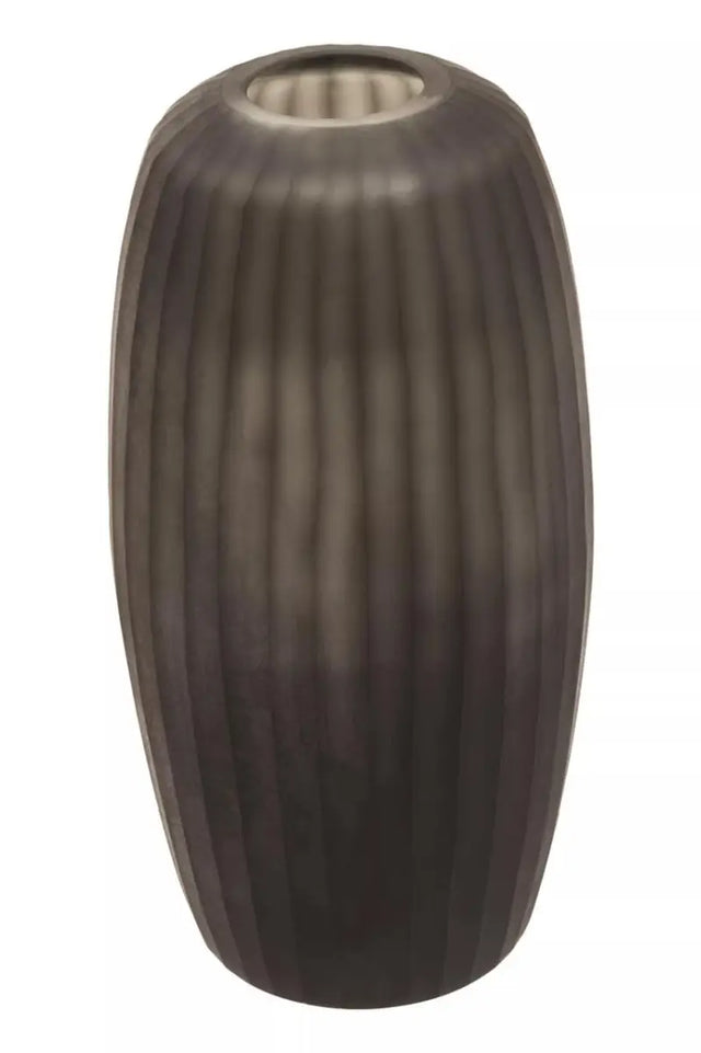 Hessa Small Grey Glass Vase