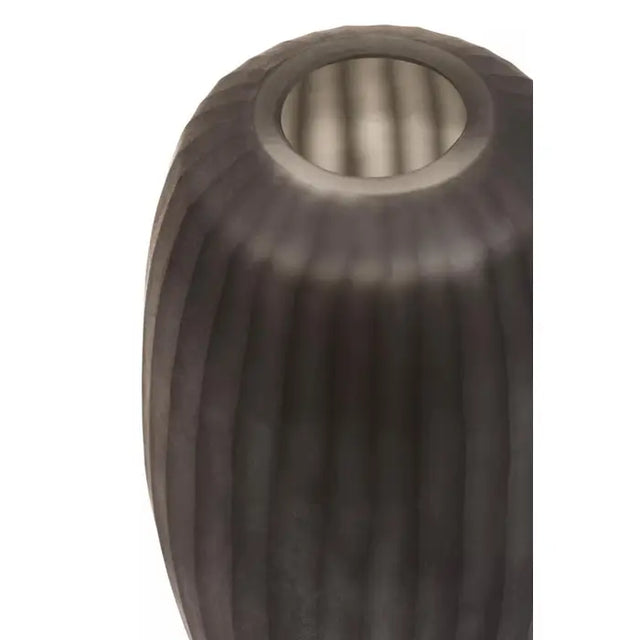 Hessa Small Grey Glass Vase