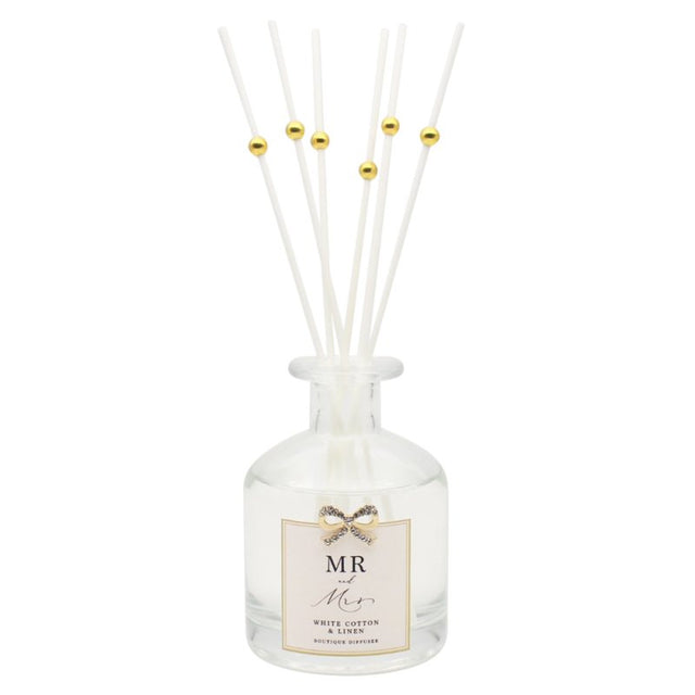 Mr & Mrs Diffuser - White Cotton & Linen