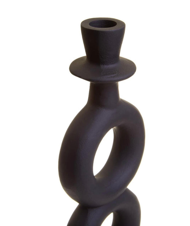 Hapax Black Candle Holder