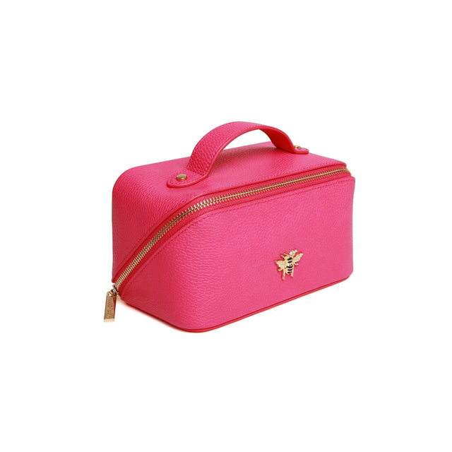 Alice Wheeler Mini Train Case Hot Pink