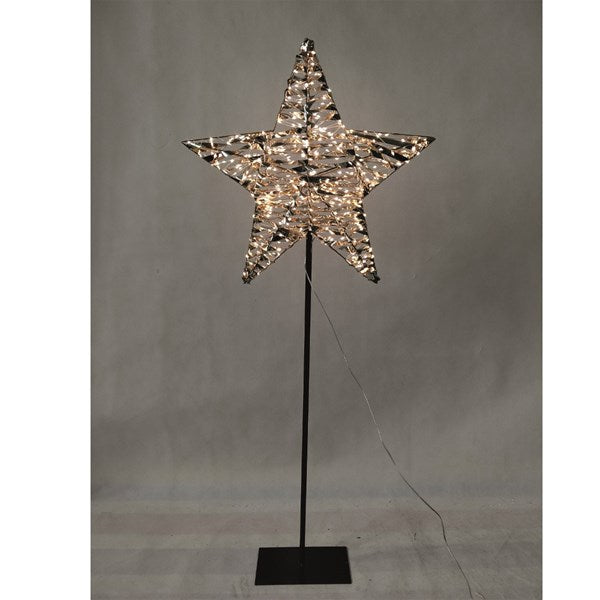 LED Gold Foil Star 400 Lights 122cm