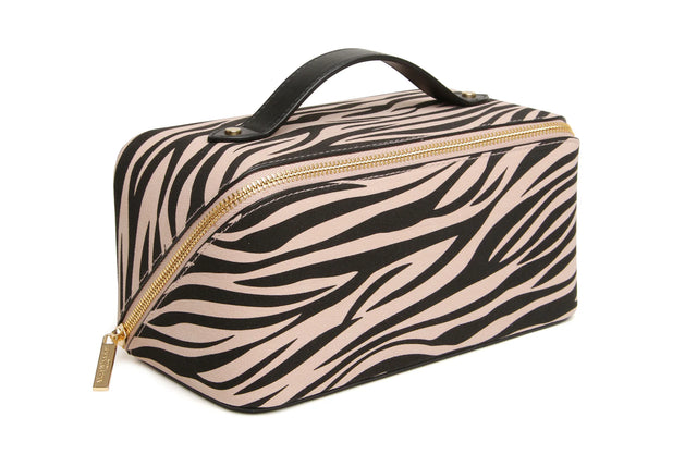 Alice Wheeler Zebra Train Case