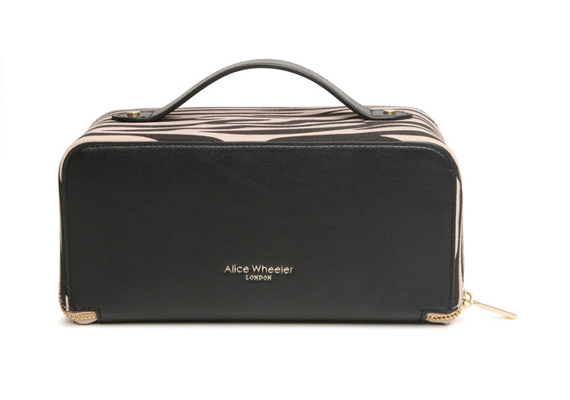 Alice Wheeler Zebra Train Case