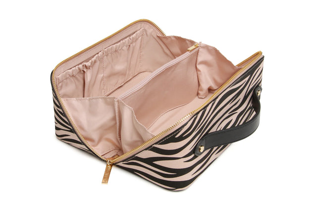 Alice Wheeler Zebra Train Case