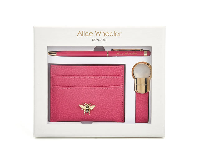Alice Wheeler 3 Piece Gift Set with Pen - Hot Pink