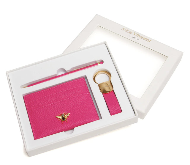 Alice Wheeler 3 Piece Gift Set with Pen - Hot Pink