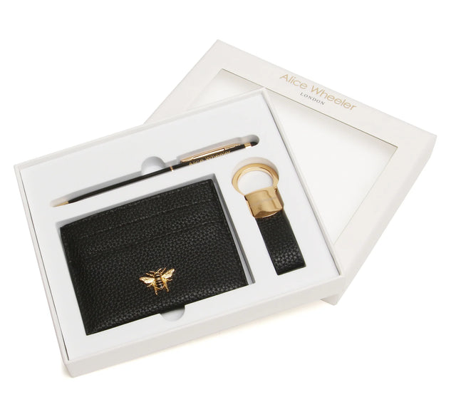Alice Wheeler 3 Piece Gift Set with Pen - Black