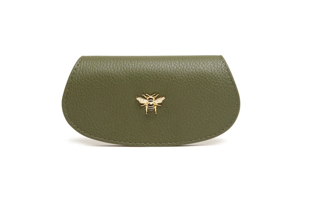 Alice Wheeler Olive Glasses Case