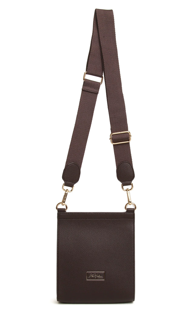 Alice Wheeler Bloomsbury Crossbody Bag - Chocolate