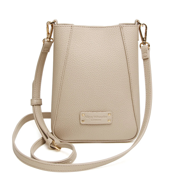 Alice Wheeler Kensington Phone Crossbody Bag - Stone