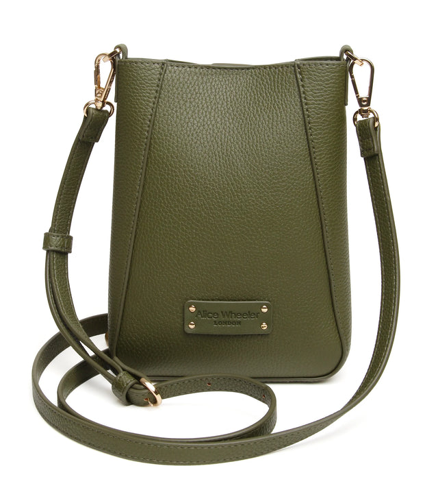 Alice Wheeler Kensington Phone Crossbody Bag - Olive