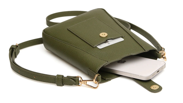 Alice Wheeler Kensington Phone Crossbody Bag - Olive