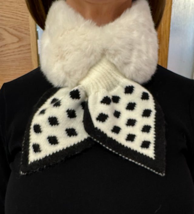 Faux Fur Collar Cream