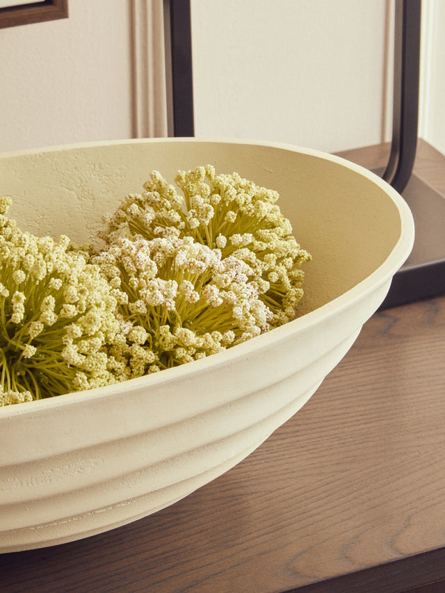 Ivory Rippled Bowl